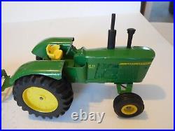 Vintage 1970 Ertl 116 John Deere 5020 Tractor, #555, withF660 4 Bottom Plow #527