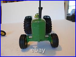 Vintage 1970 Ertl 116 John Deere 5020 Tractor, #555, withF660 4 Bottom Plow #527