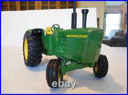 Vintage 1970 Ertl 116 John Deere 5020 Tractor, #555, withF660 4 Bottom Plow #527