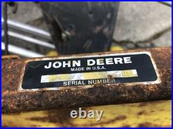 Vintage 42in John Deere 110/210 Tractor Snow Blade