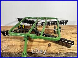 Vintage 80's John Deere 8640 4WD Tractor Toy Dual Wheels Plow & Trailer Package