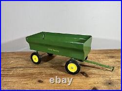 Vintage 80's John Deere 8640 4WD Tractor Toy Dual Wheels Plow & Trailer Package