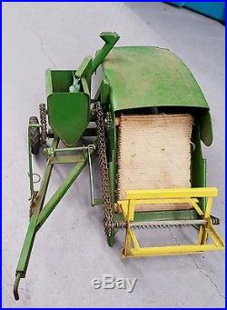 Vintage Deluxe John Deere Farm Set 1960s Tractor, Plow, Disk Harrow & Wagon