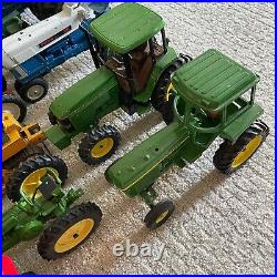 Vintage Ertl 50LB LOT 18 & 116 Scale Farm Tractors Equipment Trailer Plow VGC
