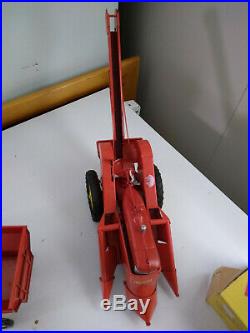 Vintage Ertl Eska 1/16 Tru Scale (Lot of 6 Toys) Tractor, Picker, Wagon, Plow