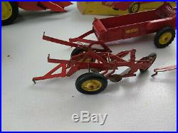 Vintage Ertl Eska 1/16 Tru Scale (Lot of 6 Toys) Tractor, Picker, Wagon, Plow