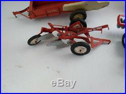 Vintage Ertl Eska 1/16 Tru Scale (Lot of 7 Toys) Tractor, Plow, Elevator, Disk