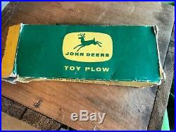 Vintage Ertl Eska John Deere 4 Bottom 3pt Mounted Plow Farm Toy In Box