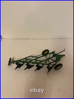 Vintage Ertl John Deere 536 Farm Set Tractor, Wagon, Plow