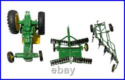 Vintage John Deer Lot 3 3020 Tractor, Wheel Disc, Bottom Plow ERTL Diecast Steel Vintage John Deer Lot 3 3020 Tractor, Wheel Disc, Bottom Plow ERTL Diecast Steel