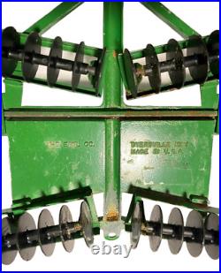 Vintage John Deer Lot 3 3020 Tractor, Wheel Disc, Bottom Plow ERTL Diecast Steel Vintage John Deer Lot 3 3020 Tractor, Wheel Disc, Bottom Plow ERTL Diecast Steel