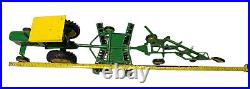 Vintage John Deer Lot 3 3020 Tractor, Wheel Disc, Bottom Plow ERTL Diecast Steel