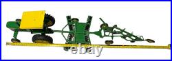 Vintage John Deer Lot 3 3020 Tractor, Wheel Disc, Bottom Plow ERTL Diecast Steel Vintage John Deer Lot 3 3020 Tractor, Wheel Disc, Bottom Plow ERTL Diecast Steel