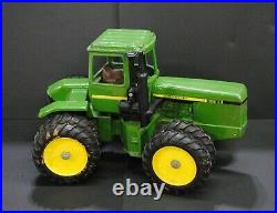 Vintage John Deere 116 Scale Farm Tractor and Blade Plow, Set of 2, Diecast