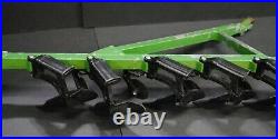 Vintage John Deere 116 Scale Farm Tractor and Blade Plow, Set of 2, Diecast