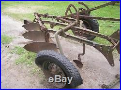 Vintage John Deere 3 Bottom Plow tow Pull behind
