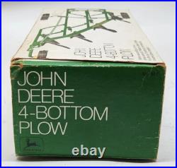 Vintage John Deere 4-Bottom Plow By Ertl 1/16 Scale In Ice Cream Box
