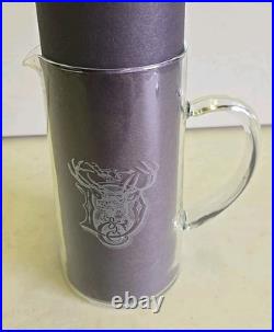 Vintage John Deere Advertising Etched Glass Pitcher 1880 Deere & Co. Plow Logo Vintage John Deere Advertising Etched Glass Pitcher 1880 Deere & Co. Plow Logo