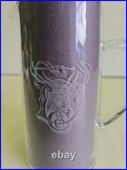 Vintage John Deere Advertising Etched Glass Pitcher 1880 Deere & Co. Plow Logo Vintage John Deere Advertising Etched Glass Pitcher 1880 Deere & Co. Plow Logo