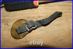 Vintage John Deere Blue Enamel 4 Leg Deer Plows Farm Tractor Watch Fob Sign