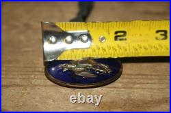 Vintage John Deere Blue Enamel 4 Leg Deer Plows Farm Tractor Watch Fob Sign
