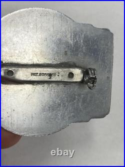 Vintage John Deere Plow Works Factory #7203 Employee ID Pinback Badge Antique