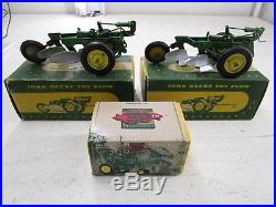 Vintage John Deere Plow with original box and 50th anniversery tractor
