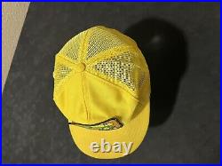 Vintage John Deere Trucker Snapback Hat Tractor Plow USA Louisville Mfg Co 1970s