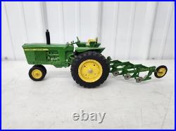 Vintage Original 1/16 Ertl John Deere 3010 Toy Tractor With 4 Bottom Plow Vintage Original 1/16 Ertl John Deere 3010 Toy Tractor With 4 Bottom Plow