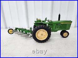 Vintage Original 1/16 Ertl John Deere 3010 Toy Tractor With 4 Bottom Plow Vintage Original 1/16 Ertl John Deere 3010 Toy Tractor With 4 Bottom Plow