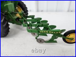 Vintage Original 1/16 Ertl John Deere 3010 Toy Tractor With 4 Bottom Plow Vintage Original 1/16 Ertl John Deere 3010 Toy Tractor With 4 Bottom Plow