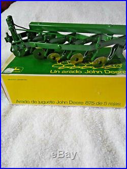 Vintage Sigomec 1/16 John Deere Five Bottom Plow from Argentina NIB RARE