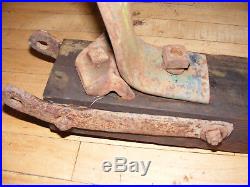 Vintage Steel Iron Tractor Seat Antique Farm Tool Plow