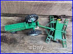 Vintage Tru Scale Tractor John Deere Disc Harrow Farm Implement Die Cast Toy