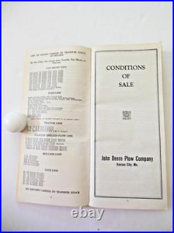 Vintage Wholesale Prices and 1939 Contract with John Deere Plow Company