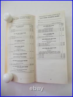 Vintage Wholesale Prices and 1939 Contract with John Deere Plow Company