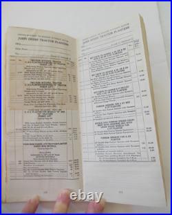 Vintage Wholesale Prices and 1939 Contract with John Deere Plow Company