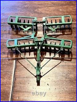 Vtg 50's Eska Tru-Scale John Deere Disc Harrow Plow 116 Scale Farm Tractor Toy