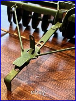 Vtg 50's Eska Tru-Scale John Deere Disc Harrow Plow 116 Scale Farm Tractor Toy