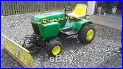 WJohn Deere 317 tractor with new 18 hp Vanguard motor no mower deck just plow