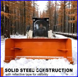 Wolverine 8' SNOW PUSHER / BOX- CAT SKID STEER QUICK ATTACH SP-15-84W