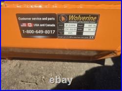 Wolverine 8' SNOW PUSHER SKID STEER QUICK ATTACH SP-15-84W Shipping $3.75 Per Mi